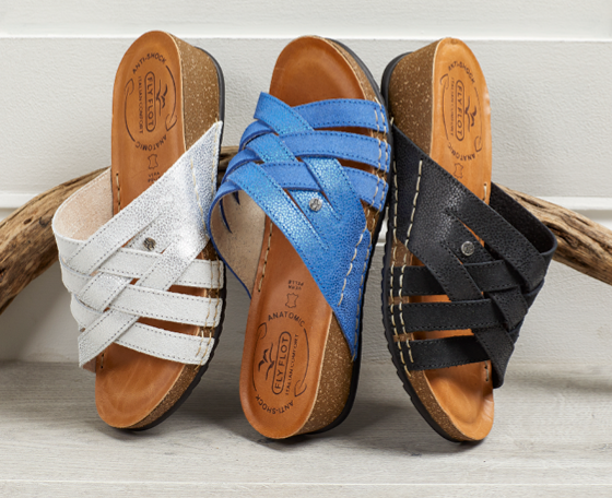 FLY FLOT Cloth Sandals Collection - Comfort Made In Italy with 4-Point of  Wellness.