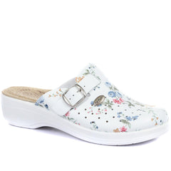 Wide Fit Floral Print Clog - FLY29028 / 313 800