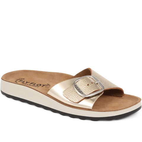 Buckle Detail Slip On Sandals - FLY37049 / 323 228