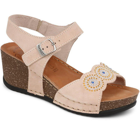 Leather Wedge Sandals - FLY39075 / 324 755